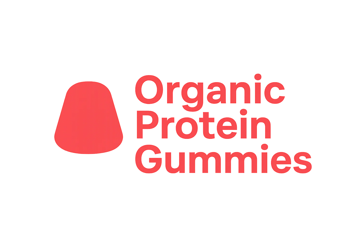 Organic protein gummies logo